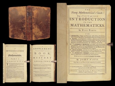 1752 Mathematicians Guide Arithmetic Geometry ALGEBRA John Ward Mathematics