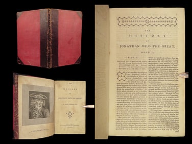 1782 Jonathan Wild 1ed Henry Fielding Novel Satire England CRIME Corruption RARE