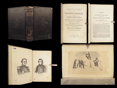 1851 John C Fremont Expedition Rocky Mountains California Gold Rush Oregon Trail