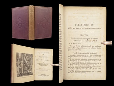 1854 Westminster Shorter Catechism 1ed Church of England Doctrine Prayers US ed