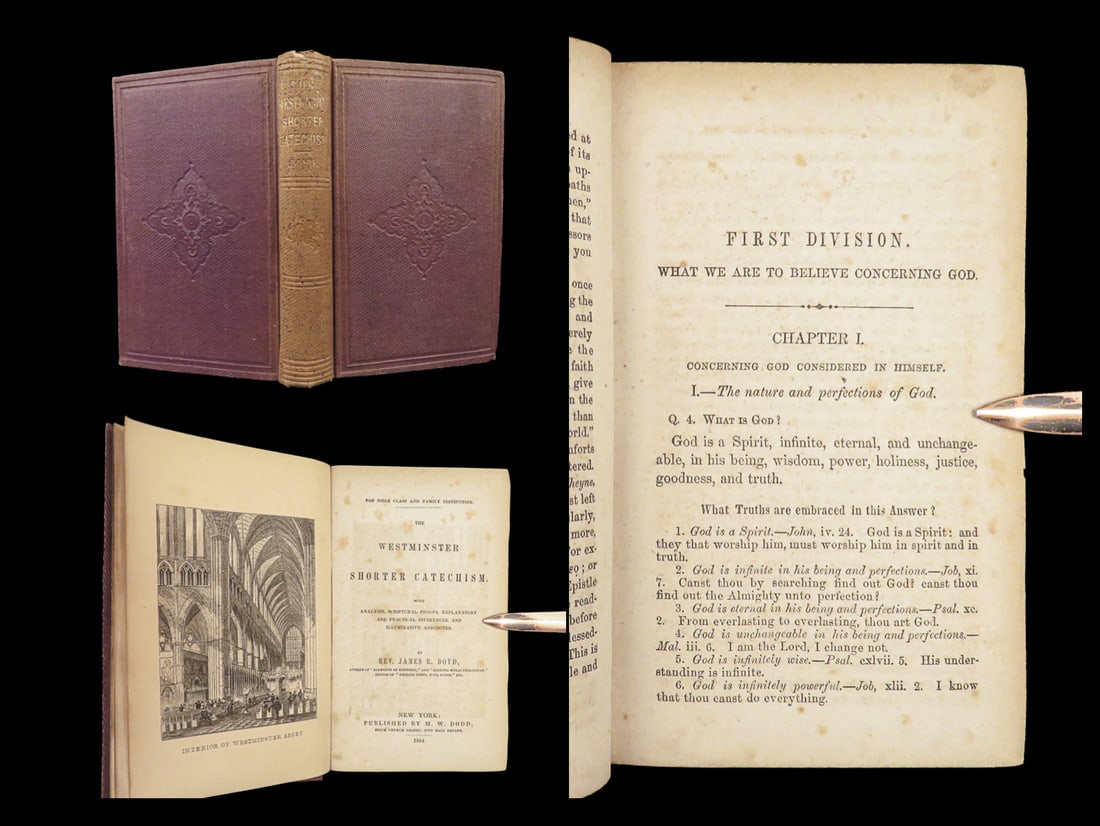 1854 Westminster Shorter Catechism 1ed Church of England Doctrine Prayers US ed: 1854 Westminster Shorter Catechism 1ed Church of England Doctrine Prayers US ed In the mid-17th-century, English and Scottish theologians hoped to reform the Church of England. As a result of the West