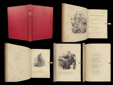 1859 Courtship of Miles Standish Wadsworth Longfellow Plymouth Pilgrims BINDING