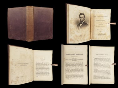 1864 Life of Abraham Lincoln 1ed Civil War American President Speeches Slavery