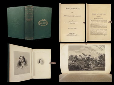 1866 Women of the Civil War 1ed Americana Gettysburg Military Robert E Lee Moore