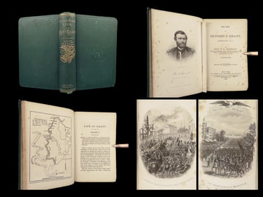1868 General Ulysses S Grant 1st ed CIVIL WAR Military Union Sherman Headley