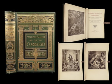 1876 Antonio Correggio 1ed Renaissance ART Paintings Bible Scenes Angels Madonna