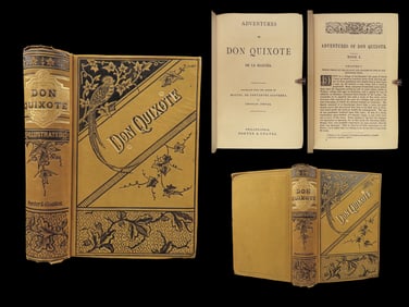 1876 Don Quixote de la Mancha Cervantes FAMED Jarvis English Translation