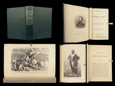 1876 Stonewall Jackson 1ed Civil War Confederate Battles Grant Lee Chancellorsville