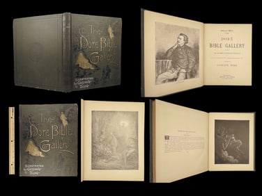 1880 BIBLE Gallery Gustave Dore ART Illustrated Old/New Testament Bible Scenes