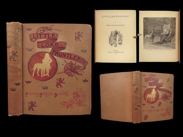1890 Little Lord Fauntleroy by Frances Burnett Childrens Literature Illustrated