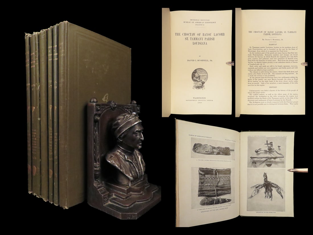 1909-1929 INDIAN Tribes 1ed Smithsonian Ethnology UTE Pawnee Lenape Illustrated (1 of 10)