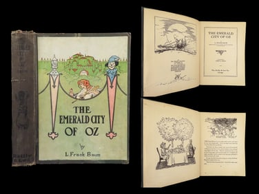 1910 Emerald City in OZ Frank Baum Childrens Fantasy Neill Color Illustrated EARLY