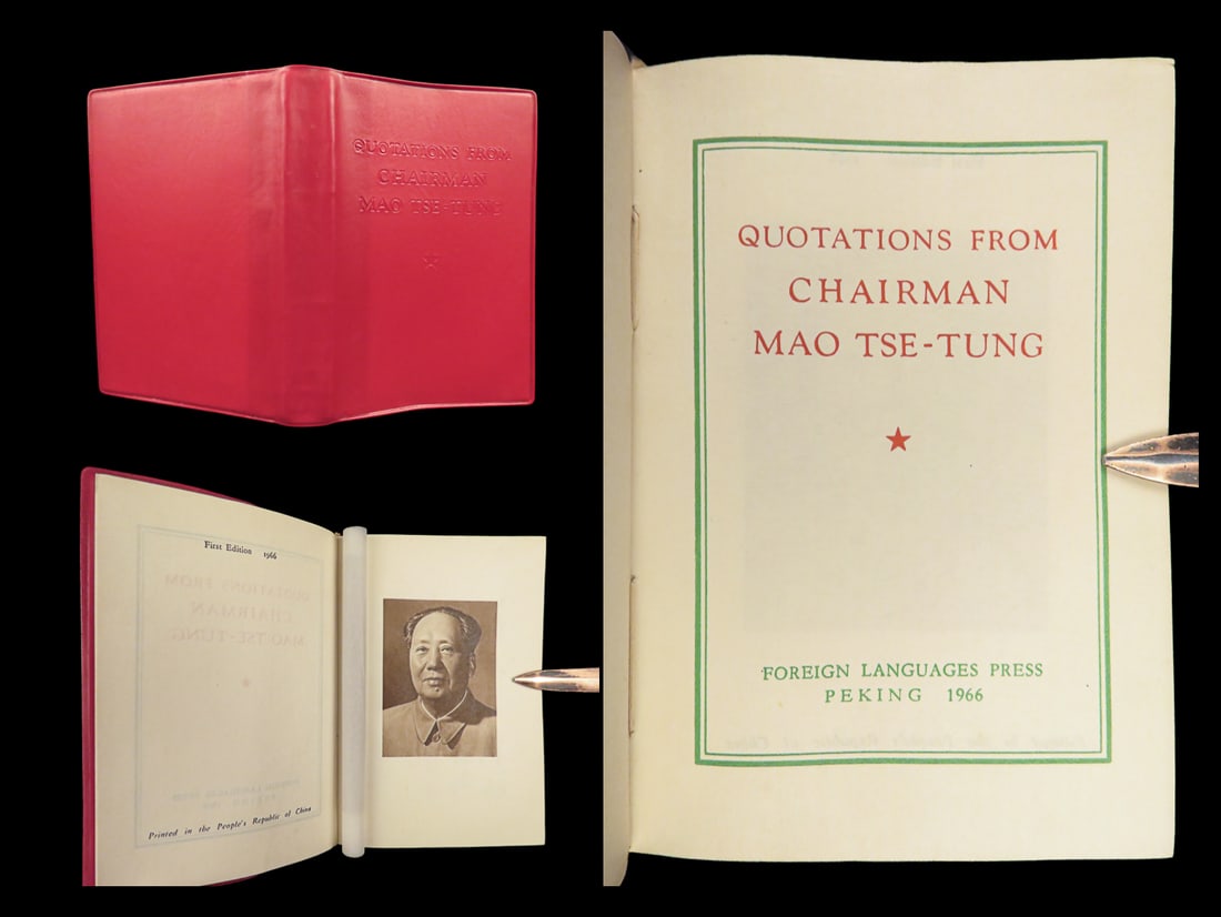 1966 CHINA 1ed English Mao Zedong Little Red Book Communism Tse-tung Quotations (1 of 10)
