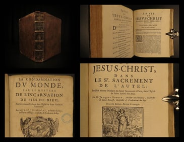 1669 Biroat Condemnation of the World Christmas Bible Sermons French Louis XIV