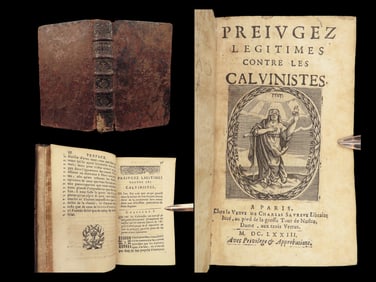 1673 Anti Calvinist Justification by Jansenist Pierre Nicole Counter-Reformation