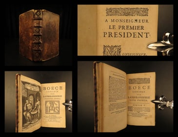 1676 Boethius Consolation of Philosophy Medieval Free Will French Regnier