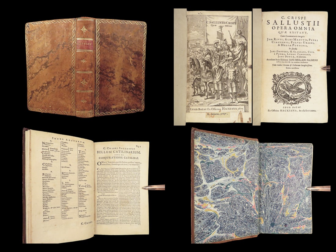 1677 Sallust Catiline Conspiracy WAR Rome Jugurthine Africa ALDUS Latin Hackiana: 1677 Sallust Catiline Conspiracy WAR Rome Jugurthine Africa ALDUS Latin Hackiana “No mortal man has ever served at the same time his passions and his best interests.” ? Sallust An important 17