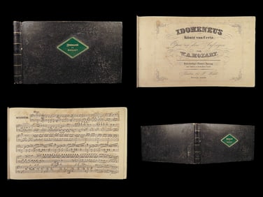 1840 Wolfgang Amadeus MOZART Opera Idomeneo Trojan War Crete Music Piano Redux