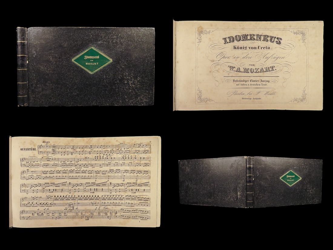 1840 Wolfgang Amadeus MOZART Opera Idomeneo Trojan War Crete Music Piano Redux: 1840 Wolfgang Amadeus MOZART Opera Idomeneo Trojan War Crete Music Piano Redux “I pay no attention whatever to anybodys praise or blame. I simply follow my own feelings.” ? Wolfgang Amadeus Mo