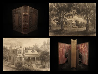 1857 Homes of American Authors Audubon Irving Bryant Emerson Webster Literature