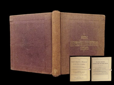 1876 Souls Inquiries Answered Daily Devotional by George Washington Moon BIBLE