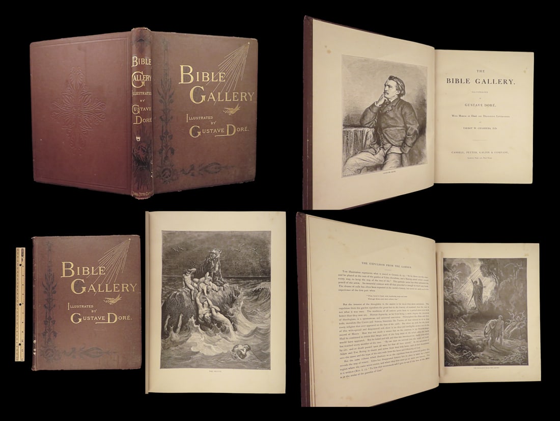 1880 BIBLE Gallery Gustave Dore ART Illustrated Old/New Testament Bible Scenes (1 of 10)