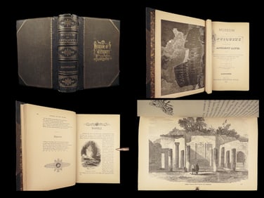 1881 Museum of Antiquity EGYPT Pagan Occult Rituals Illustrated Babylon POMPEII