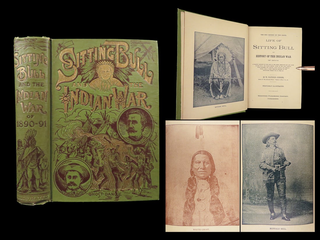 1891 Sioux Indians 1st ed Life Sitting Bull Native American DAKOTA Ghost Dance (1 of 10)
