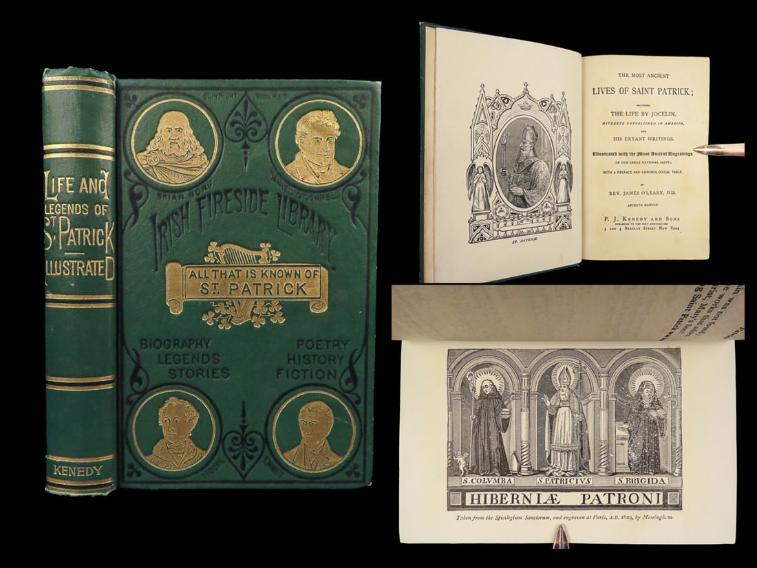 1897 Life of Saint Patrick Apostle of IRELAND Catholic Irish Miracles Popes: 1897 Life of Saint Patrick Apostle of IRELAND Catholic Irish Miracles Popes A rare, 19th-century book on the life of Saint Patrick, the Christian bishop of Ireland. He was most-known as the “Apostle