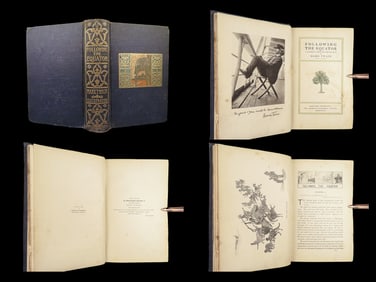 1897 Mark Twain 1ed Following the Equator Travelogue India RARE Literature