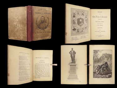 1899 Stonewall Jackson 1ed Confederate Campaigns Civil War Maps + CSA Money