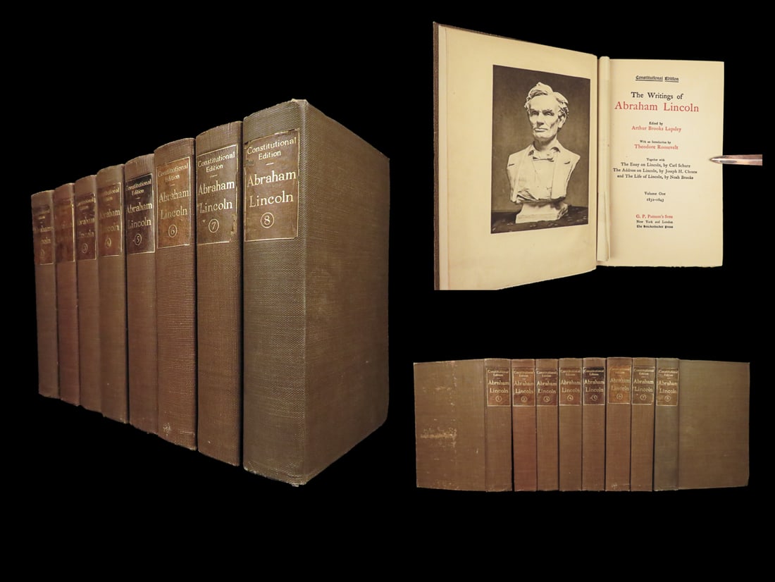 1905 Works of Abraham Lincoln American Politics SLAVERY Abolition Gettysburg 8v: 1905 Works of Abraham Lincoln American Politics SLAVERY Abolition Gettysburg 8v “Nearly all men can stand adversity, but if you want to test a mans character, give him power.” ? Abraham Lincol