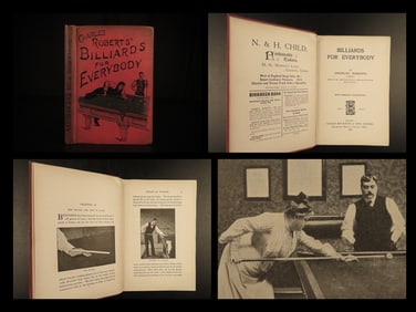 1908 Billiards & Pool Sports Pastimes Games Strategy Illustrated Charles Roberts