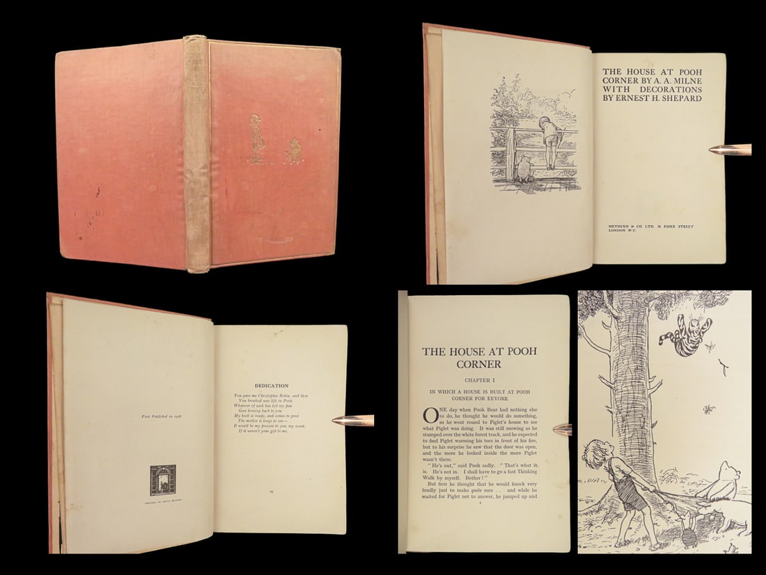 1928 Winnie the Pooh 1st/1st House at Pooh Corner Milne & Shepard Illustrated: 1928 Winnie the Pooh 1st/1st House at Pooh Corner Milne & Shepard Illustrated “Some people care too much. I think its called love.” ? A.A. Milne, Winnie-the-Pooh Shortly after the successes of
