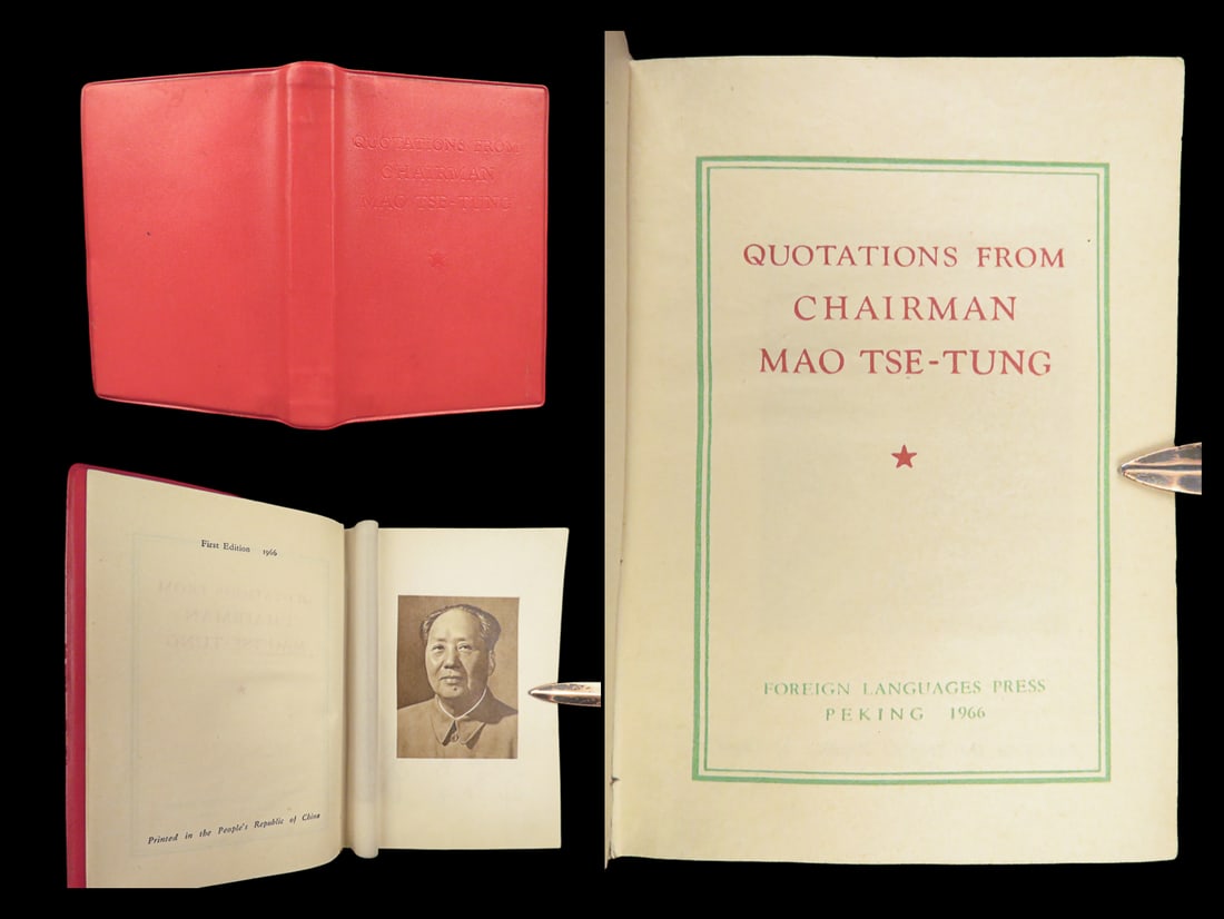 1966 CHINA 1ed English Mao Zedong Little Red Book Communism Tse-tung Quotations (1 of 10)