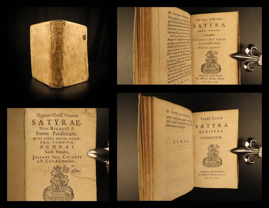 1620 SATIRES Menippean Catholic LEAGUE Spain France Religion War Lipsius Rigault