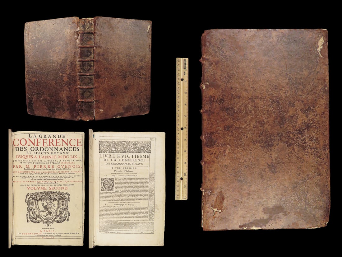 1660 French Renaissance LAW France Kings Royal Ordinances Charles VII Folio (1 of 10)