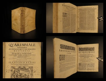1674 1st ed BIBLE Sermons for Lent & Easter Italian Calamato Catholic Venice