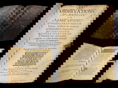 1680 Medicine Observations 1ed Lazarus Riverius FEVERS Paralysis Disease Cures