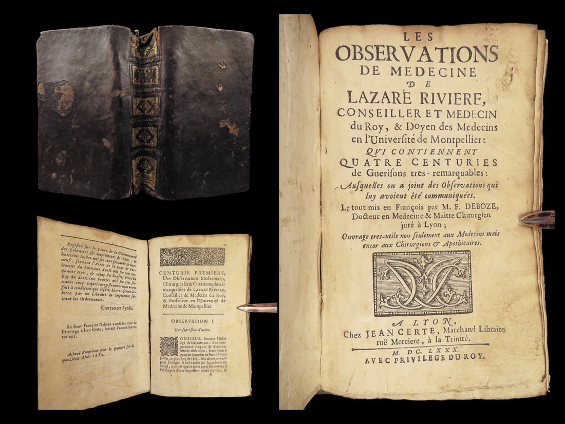 1680 Medicine Observations 1ed Lazarus Riverius FEVERS Paralysis Disease Cures: 1680 Medicine Observations 1ed Lazarus Riverius FEVERS Paralysis Disease Cures “No man ought to commit his life into the hands of that Physician, who is ignorant of Astrologic: because he is a Physi
