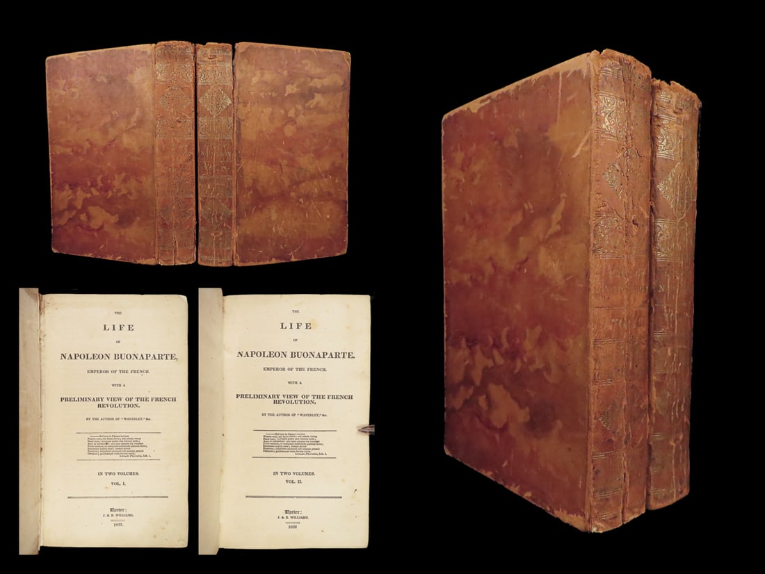 1832 Life of Napoleon Bonaparte by Walter Scott French Revolution France 2v SET: 1832 Life of Napoleon Bonaparte by Walter Scott French Revolution France 2v SET Walter Scott was a Scottish historical writer who is best-known for his works such as Lady of the Lake and Waverley. How