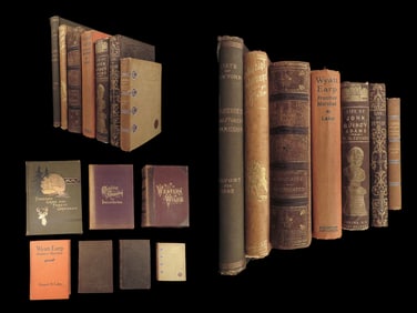 1849-1931 7 Book Lot New York Forests Wild West John Quincy Adams Wyatt Earp