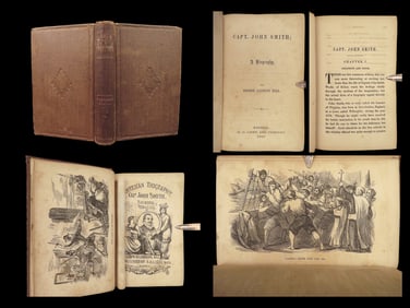1858 Captain John Smith Biography POCAHONTAS Virginia Native American INDIANS