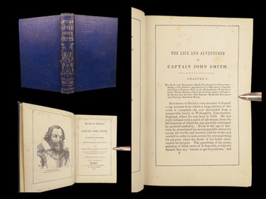1860 Capt John Smith POCAHONTAS Jamestown Colony INDIANS Virginia America