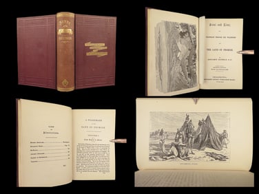 1861 Bausman Sinai & Zion Old Testament Bible Geography Voyages Jerusalem EGYPT