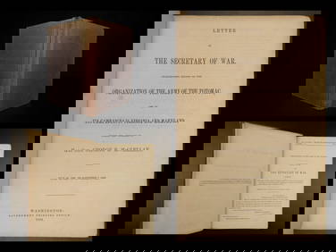 1864 CIVIL WAR 1ed George McClellan Letter Secretary of War Battle Strategy (1 of 17)