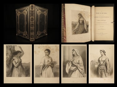 1868 EXQUISITE Women of Bible Illustrated Mary Queen of Sheba Jezebel Feminism
