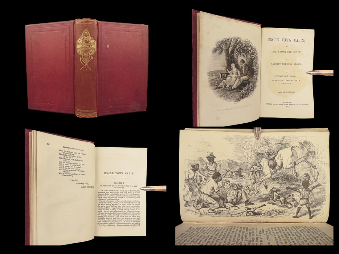 1875 Uncle Toms Cabin Illustrated Beecher Stowe Slavery Abolition Civil War (1 of 10)