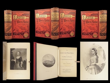 1881 Ladies of White House 1e Illustrated First Lady Portraits President Lincoln