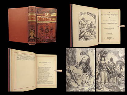1883 Geoffrey CHAUCER Canterbury Tales Poems Assembly of Foules English Poetry: 1883 Geoffrey CHAUCER Canterbury Tales Poems Assembly of Foules English Poetry “If gold rusts, what then can iron do?” ? Geoffrey Chaucer, The Canterbury Tales The Canterbury Tales is one of t